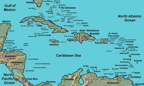 Caribbean Map