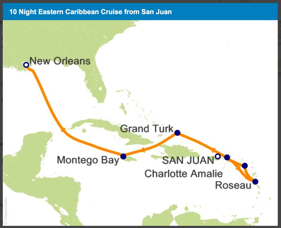 Map of Cruise