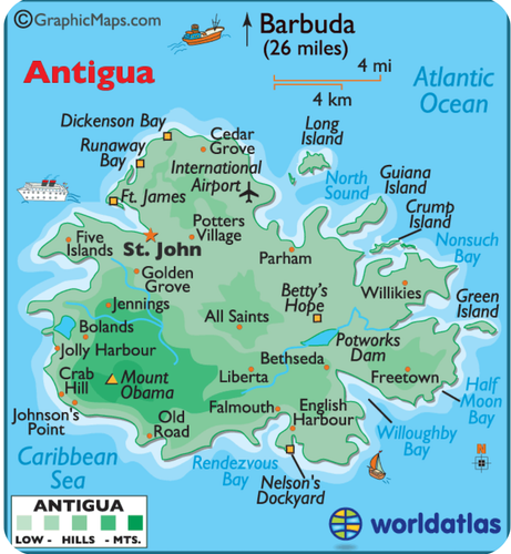 Antigua map