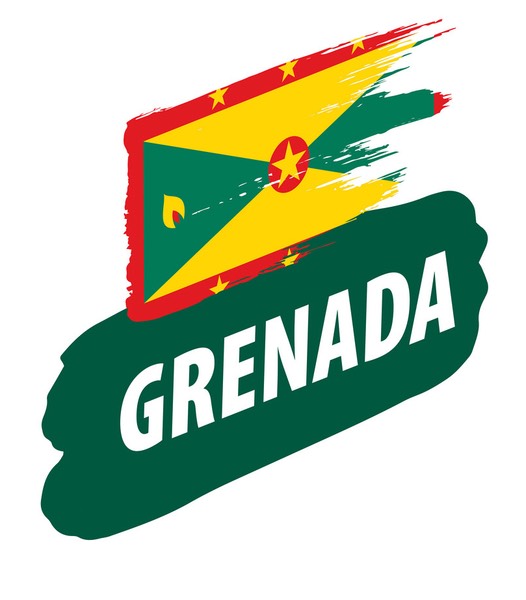 grenada-flag-on-a-white-vector-27938098